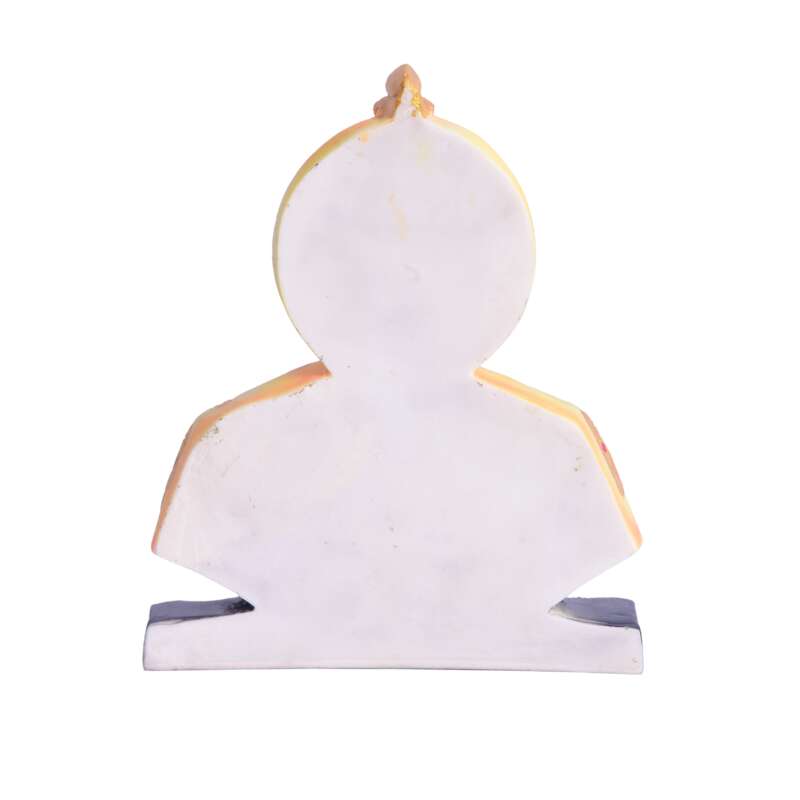 Lord Basaveshwara Basavanna Basav Idol Orange (ಬಸವೇಶ್ವರ 902)(Marble Dust) - Image 2