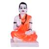 Lord Basaveshwara Basavanna Basav Idol Red (ಬಸವೇಶ್ವರ 403)(Marble Dust Red)