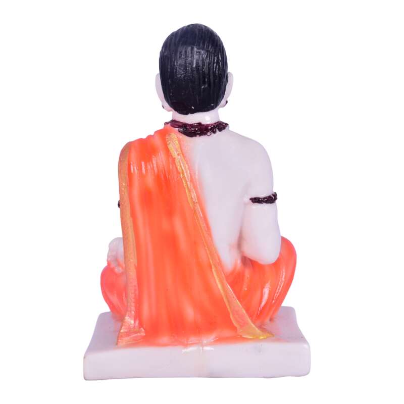 Lord Basaveshwara Basavanna Basav Idol Red (ಬಸವೇಶ್ವರ 403)(Marble Dust Red) - Image 2