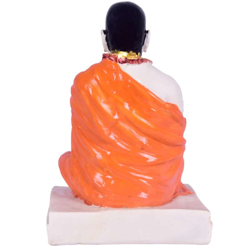 Lord Basaveshwara Basavanna Basav Idol White (ಬಸವೇಶ್ವರ 501)(Marble Dust) - Image 2