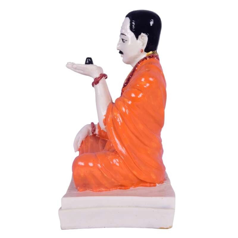 Lord Basaveshwara Basavanna Basav Idol White (ಬಸವೇಶ್ವರ 501)(Marble Dust) - Image 3