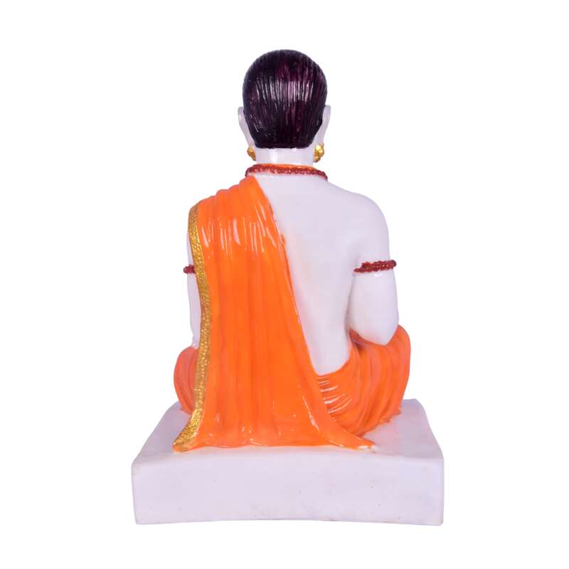 Lord Basaveshwara Basavanna Basav Idol RED ಬಸವೇಶ್ವರ 1104 (Marble Dust ) - Image 2