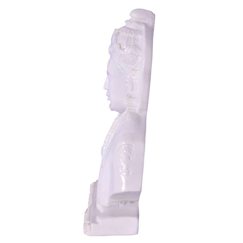 Lord Basaveshwara Basavanna Basav Idol White (ಬಸವೇಶ್ವರ 901)(Marble Dust) - Image 3