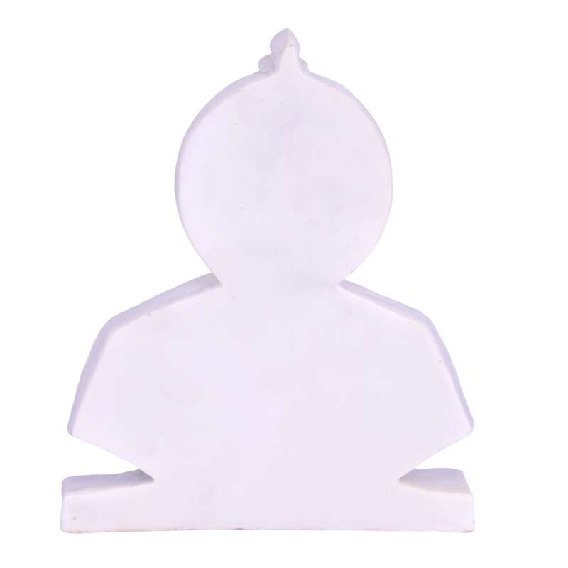 Lord Basaveshwara Basavanna Basav Idol White (ಬಸವೇಶ್ವರ 901)(Marble Dust) - Image 2