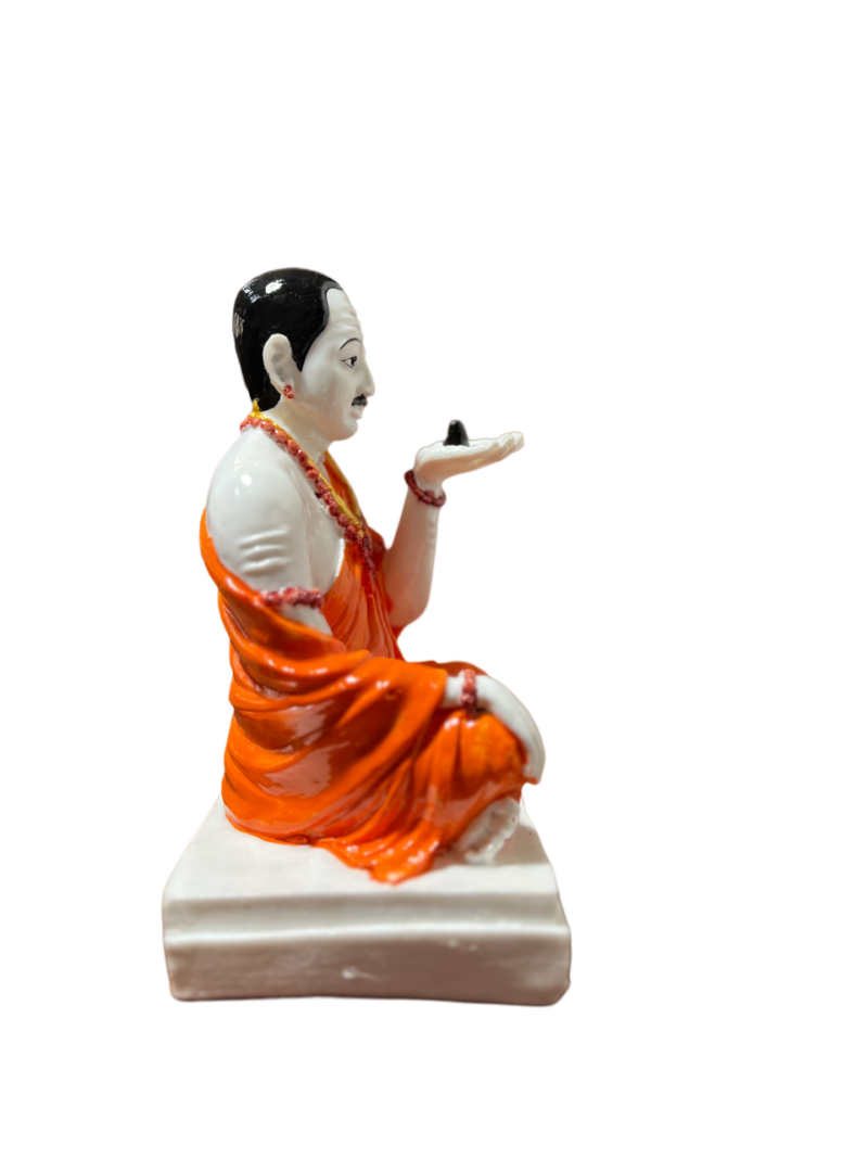 Lord Basaveshwara Basavanna Basav Idol White (ಬಸವೇಶ್ವರ 501)(Marble Dust) - Image 6