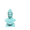 Lord Basaveshwara Basavanna Basav Idol Blue (Resin) 1507