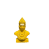 Lord Basaveshwara Basavanna Basav Idol Yellow (Resin) 1504